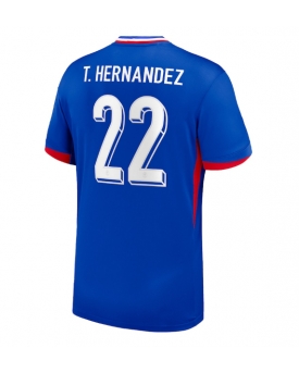 Francia Theo Hernandez #22 Maglia Gara Casa Repliche Europei 2024